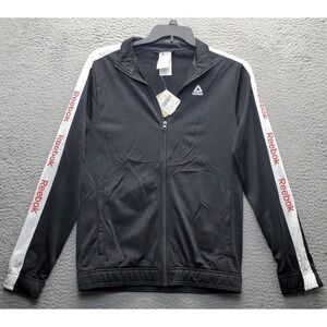 Reebok Speedwick Track Jacket Mens Small Black Gym & Training Essential Full Zip